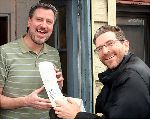 Cast party! Local councilman wins gigantic bidding war for my ankle brace