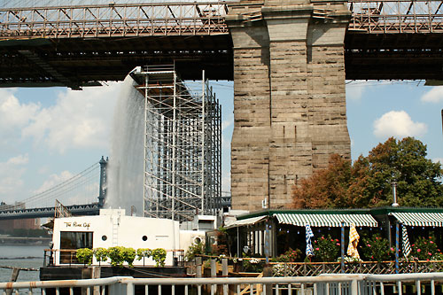 Art attack! Waterfalls are killing DUMBO trees