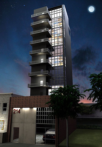 Building is the finger