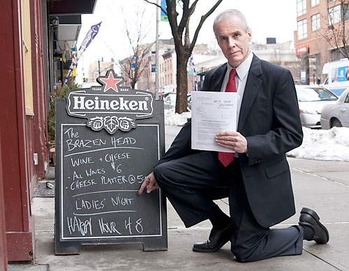 ‘Knucklehead’ sues to halt drink specials for the ladies