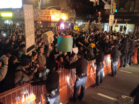 Reporter’s notebook: NYPD cop whacked me at Ferguson protest