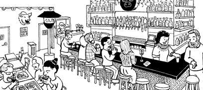 Bartoonist pigs out at Arrogant Swine