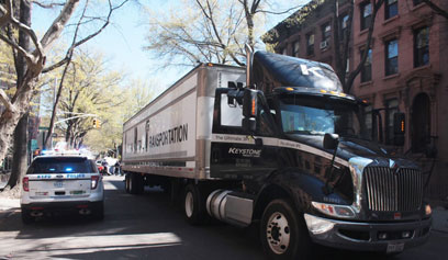 Eighteen-wheeler hits and kills Park Slope cyclist on residential street