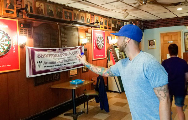 Gerritsen Beachers raise money to find a cure for pancreatic cancer with dart tournament
