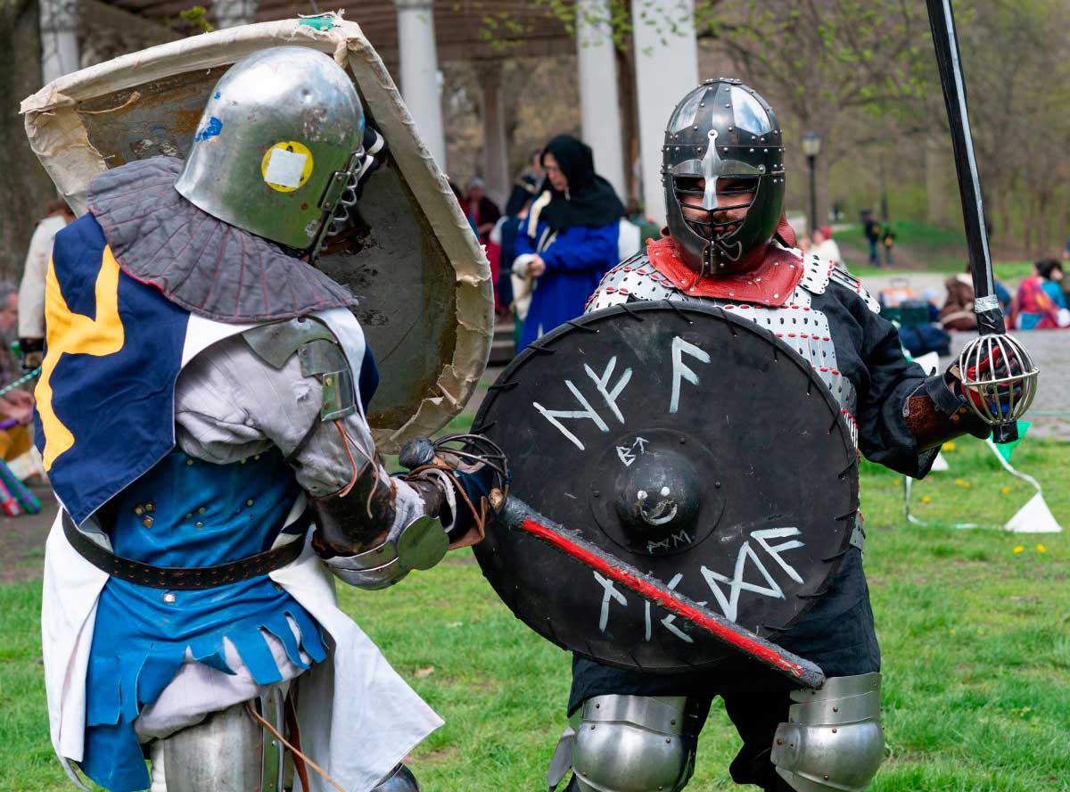 Grand olde time: Medieval society invades Prospect Park for bash celebrating centuries past