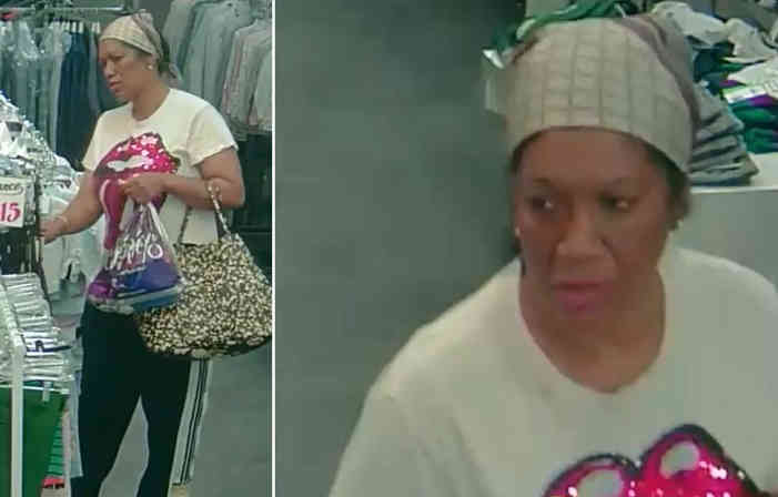 Women nab merchandise from Homecrest clothing store