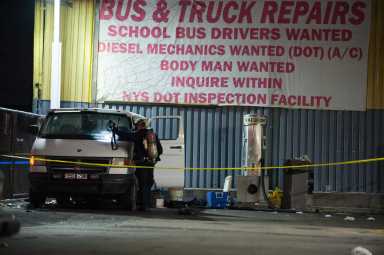 A man was found dead inside a van  outside a BP gas station at 4