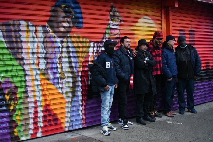 biggie smalls mural in bedstuy