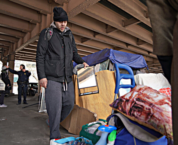 encampment sweep