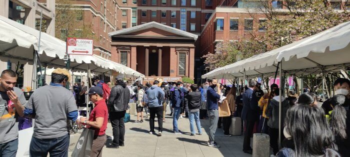 nyu tandon engineers at exhibit