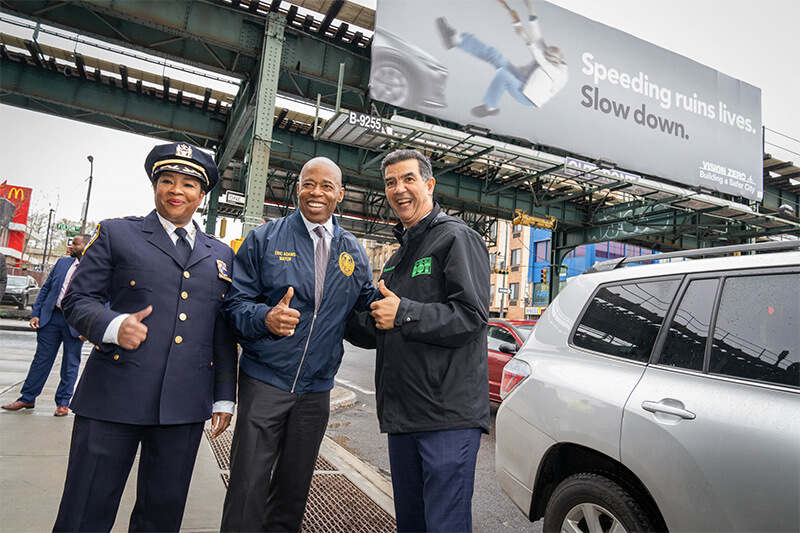 eric adams traffic safety