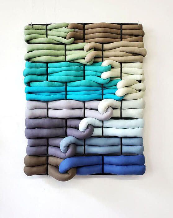 textile piece for wide open at brooklyn waterfront artists coalition/BWAC