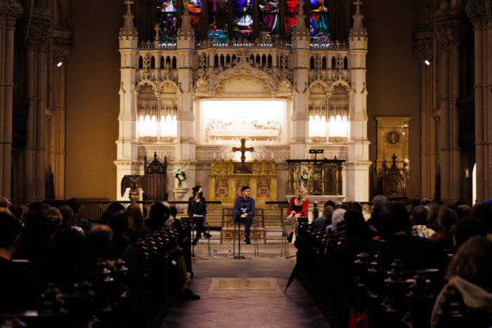 brooklyn book festival talk in church