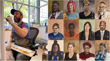 rusty zimmerman and the free portrait project paintings