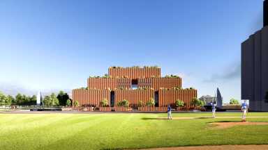 rendering of new samson stages facility in red hook