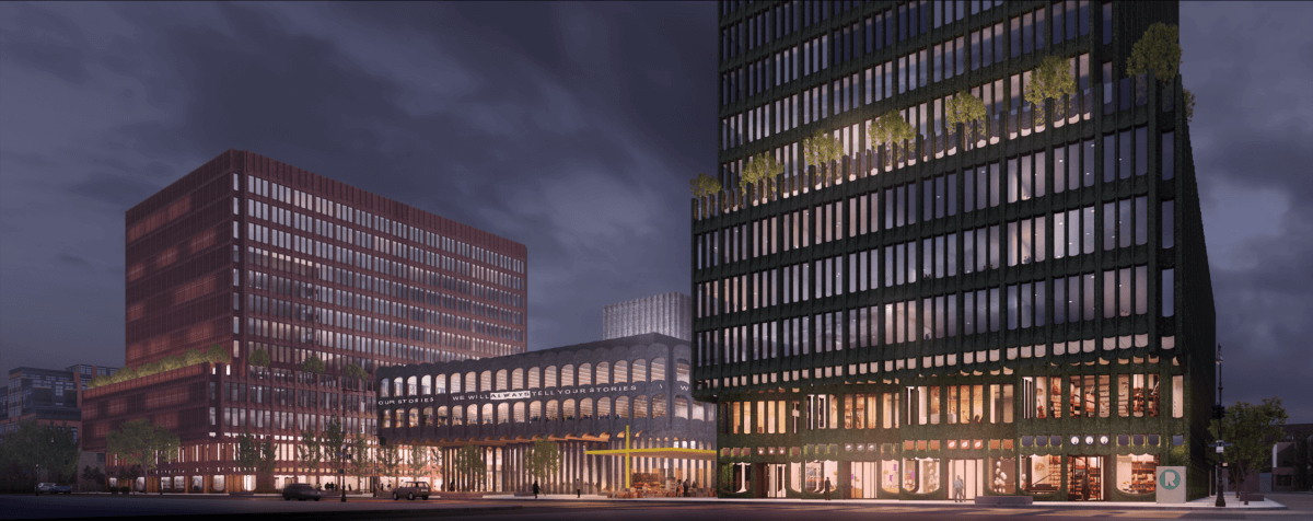 rendering of restoration plaza revamp