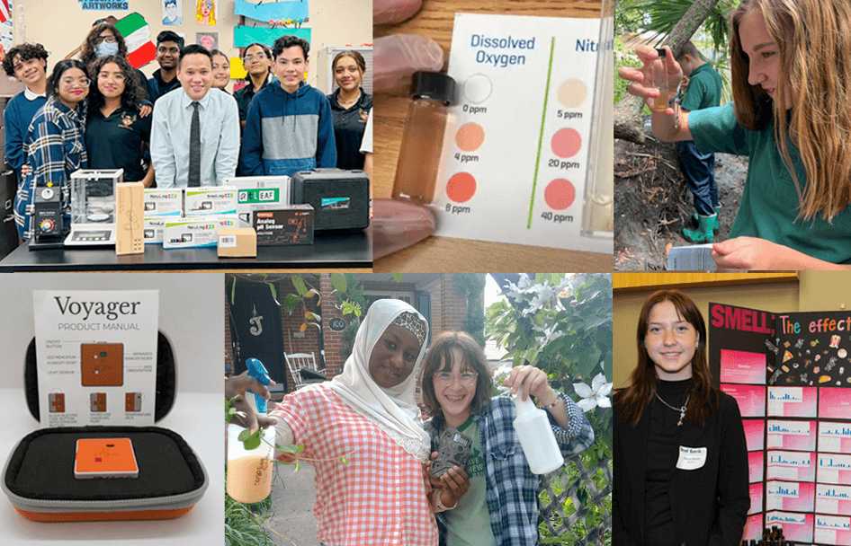 collage of grant funding winners from society for science