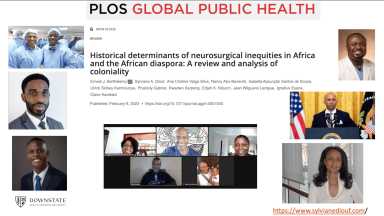 A slide from Ernest Barthélemy's presentation "Decolonizing Neurosurgery in Black Communities."