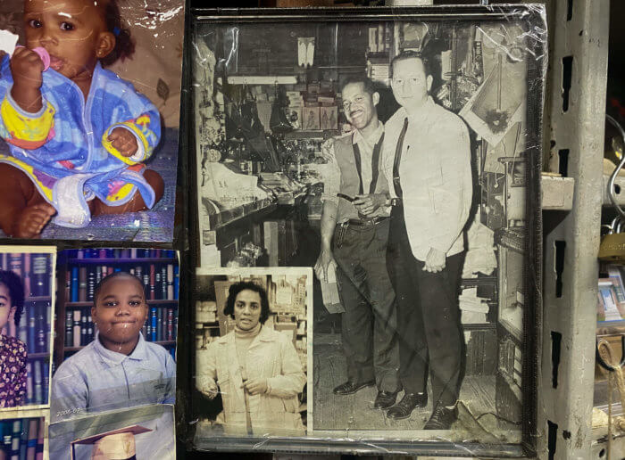 collage of hayes family photos