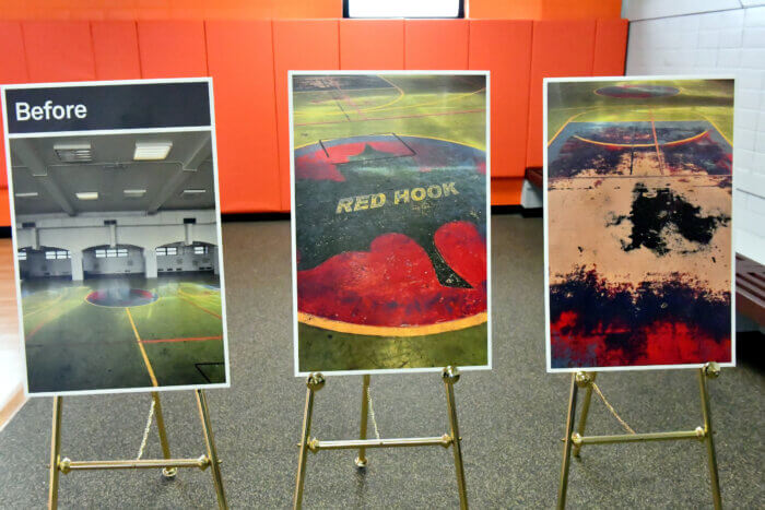 before and after pictures red hook recreation center gym
