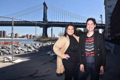 Prisca Salazar-Rodriguez, left, and Theresa Gonzalez