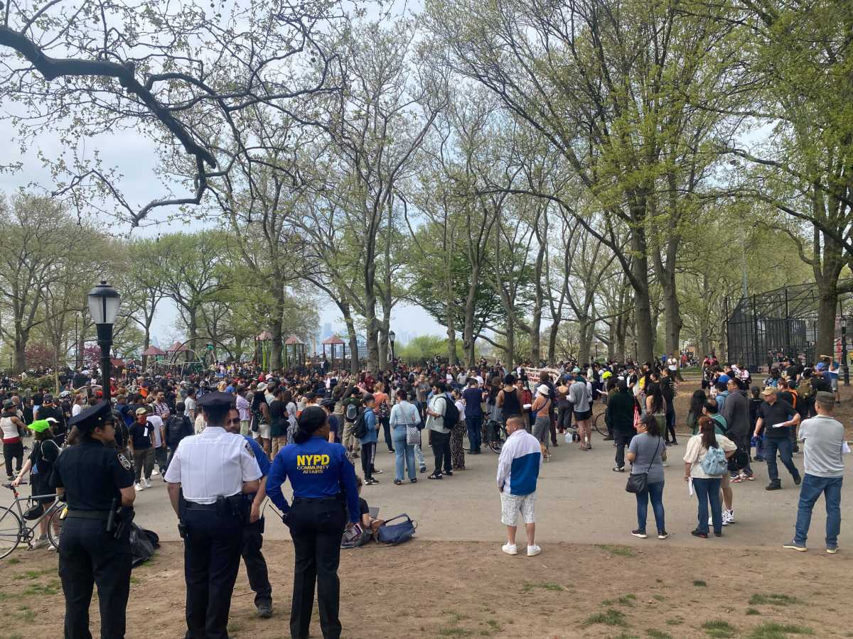 cops watch over weekly plaza tonatiuh gathering