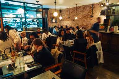 Cotra's openig night in Park Slope