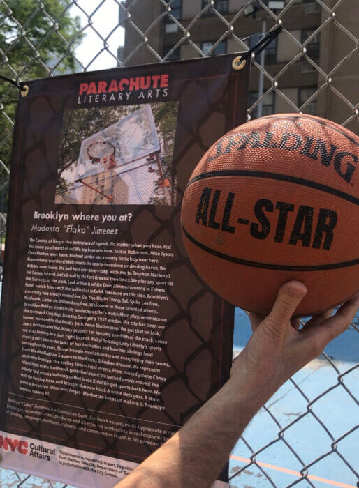 coney island poetry map poem with basketball