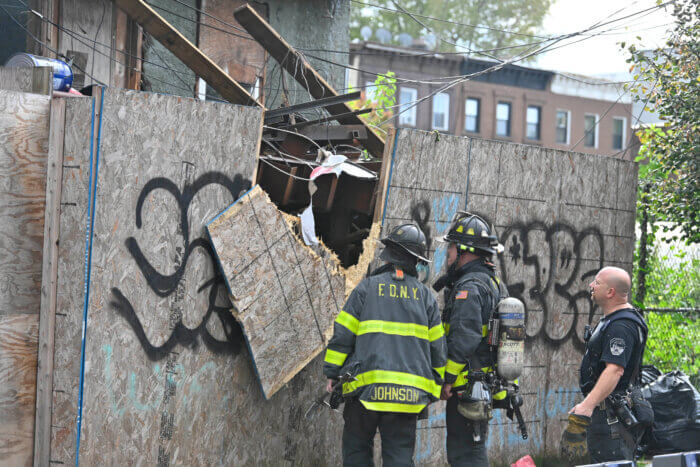 Firefighters at Fulton in Ocean Hill