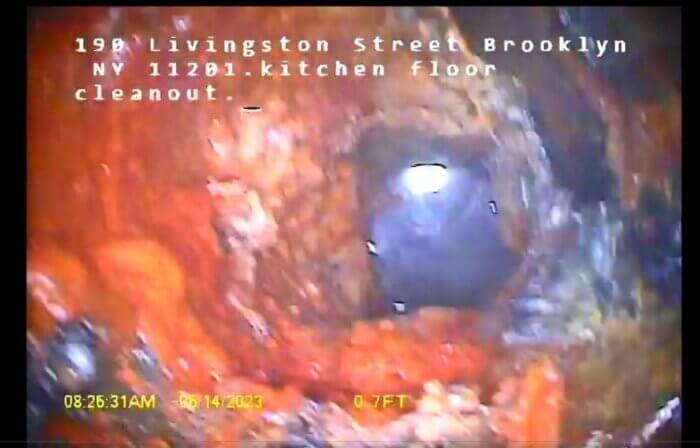clogged pipe in Brooklyn Tabernacle