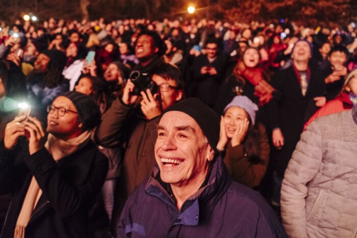 people at prospect park fireworks