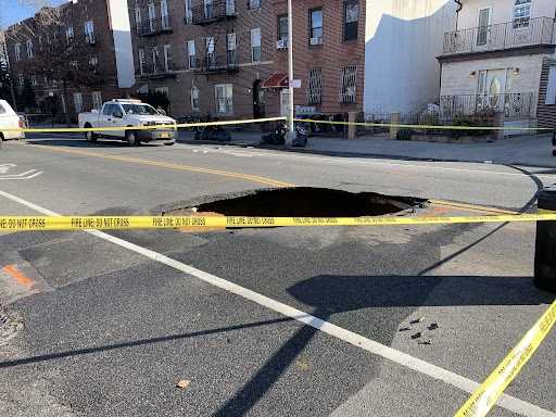 sinkhole in Bay Ridge