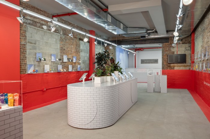 marijuana products inside the travel agency dispensary