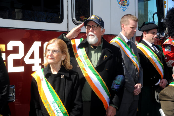 Attorney Gerard L. Keogh serving as Grand Marshal at the 49th annual Brooklyn St. Patrick's Day Parade in Park Slope.