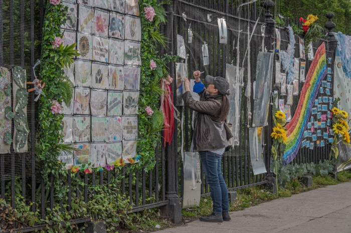 covid memorial at Green-Wood