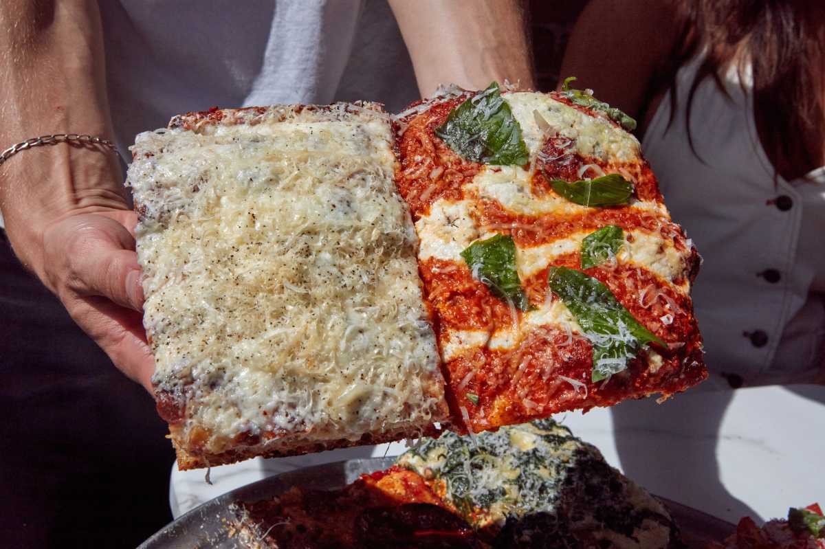 slices of square pzza