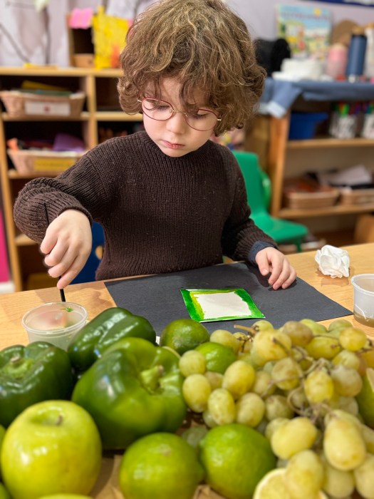 student at clinton hill french preschool