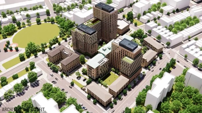 full rendering of kingsland commons