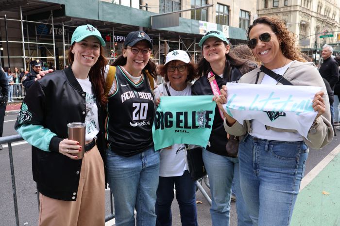 crowd at ticker tape parade