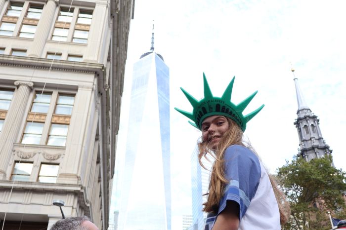 girl at liberty parade