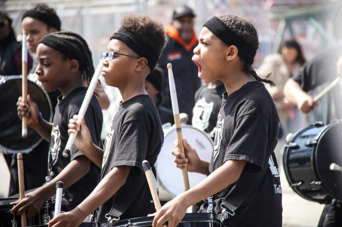 marching band at luna park opening day