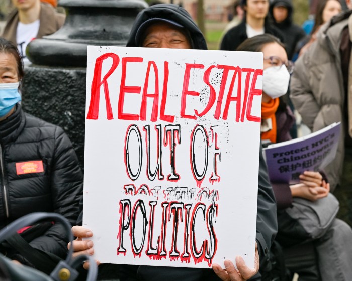real estate politics sign