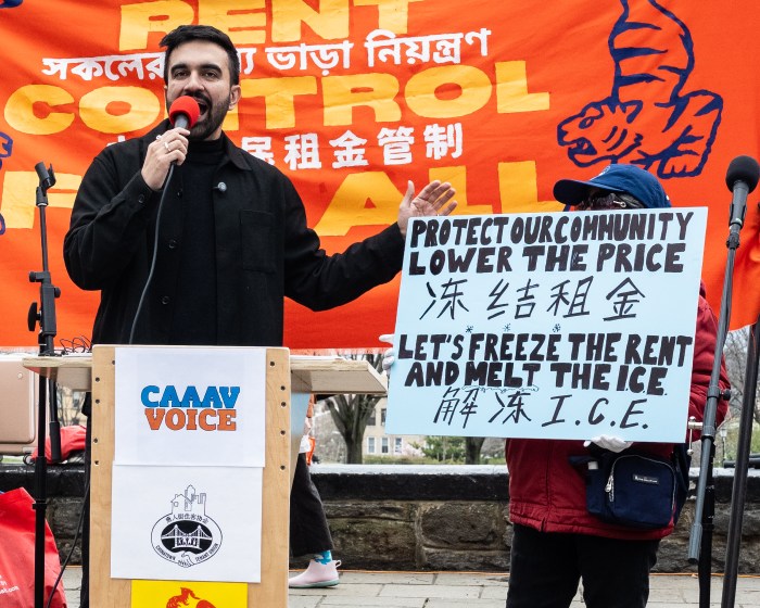 zohran mamdani in sunset park