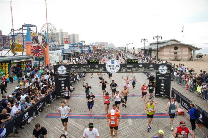 brooklyn half finish line