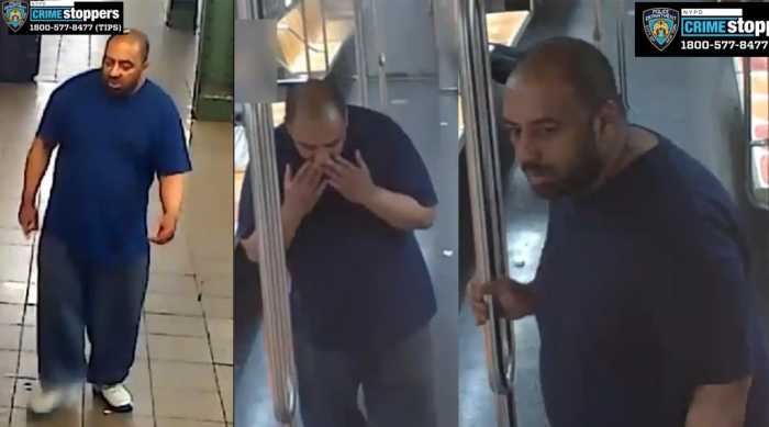 footage of man after subway assault