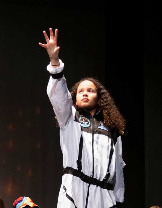 girl in space suit at brooklyn children's theatre