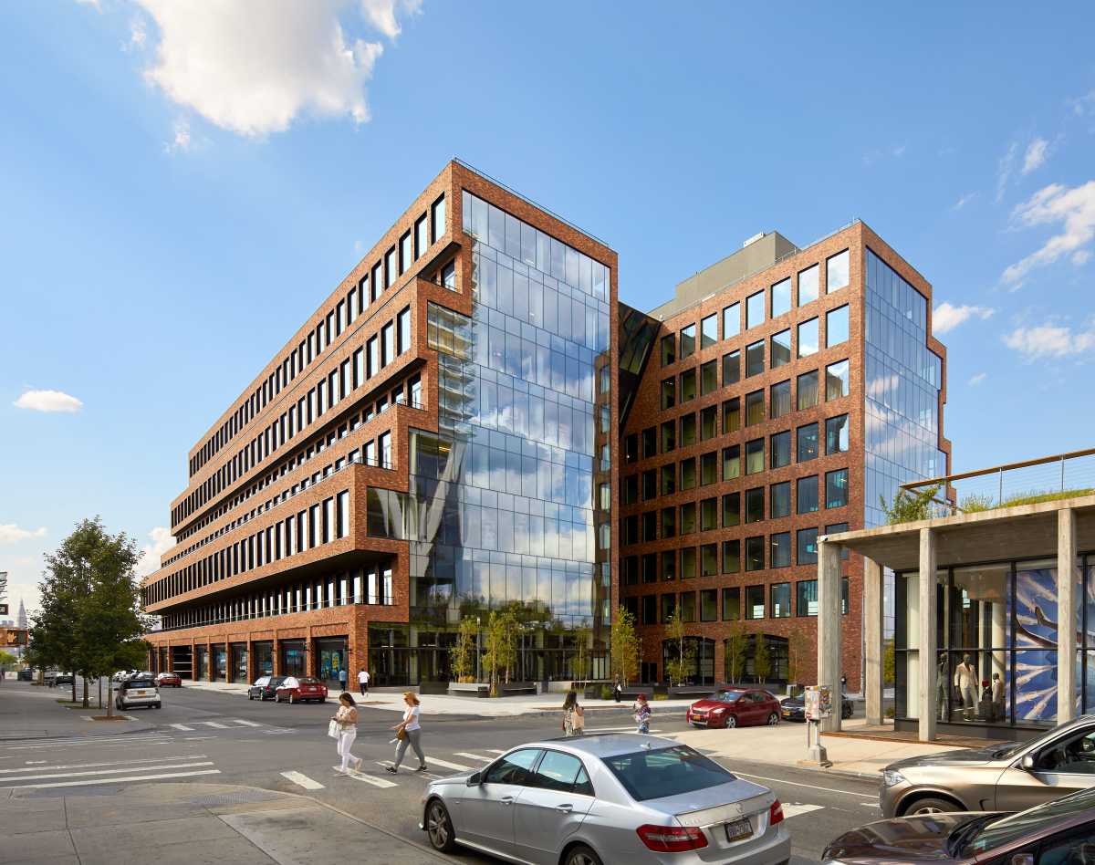 building at 25 kent ave. in williamsburg, future home of queen one inc