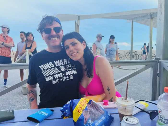 ryan carson and claudia morales pose for photo together