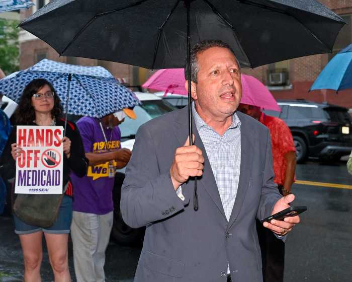 brad lander at malliotakis rally