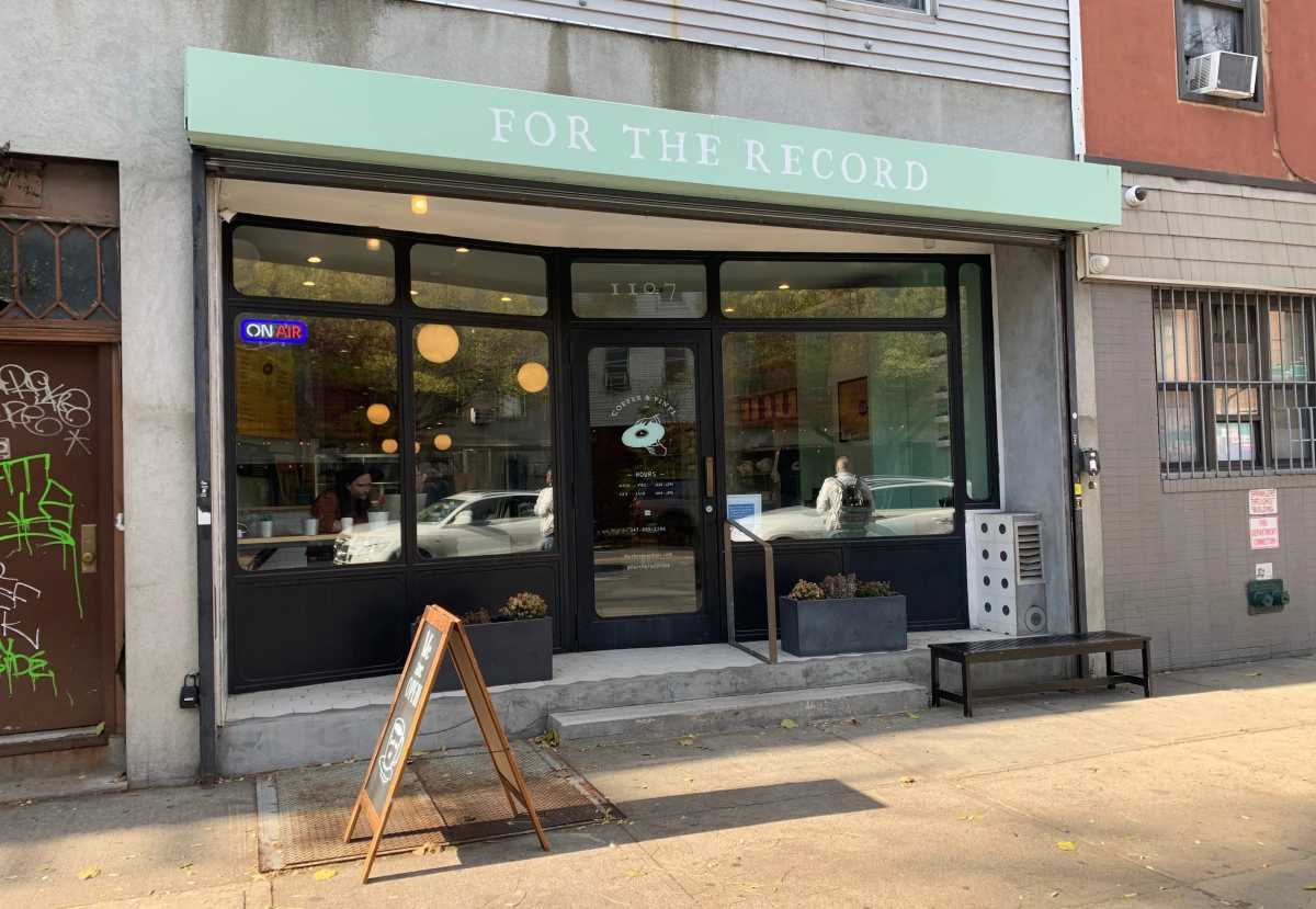 exterior of for the record store